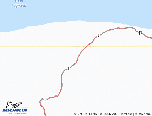 MICHELIN Laguna Escondida map - ViaMichelin