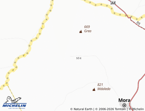 MICHELIN Kolofata map - ViaMichelin