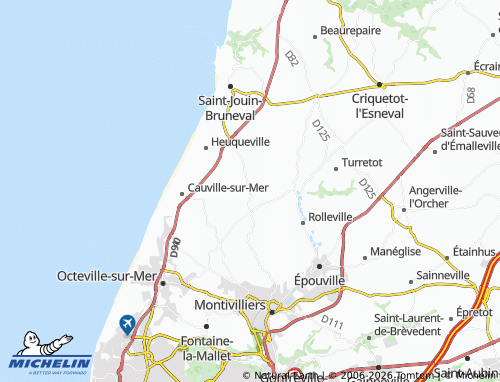 Mapa MICHELIN Mannevillette - ViaMichelin
