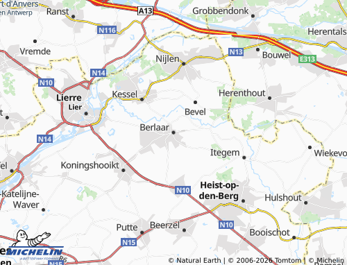 Mappa MICHELIN Berlaar - ViaMichelin