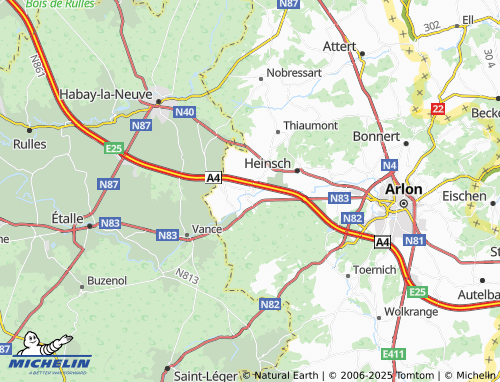 Carte MICHELIN Fouches - ViaMichelin