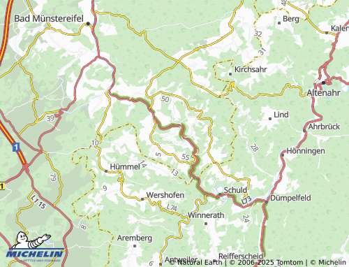 MICHELIN Honerath map - ViaMichelin