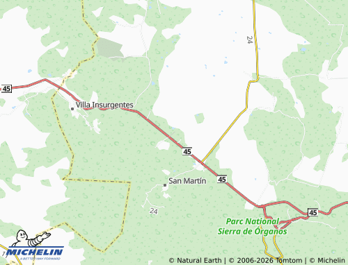 MICHELIN-Landkarte San José de Félix - ViaMichelin