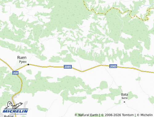 MICHELIN Razboyna map - ViaMichelin