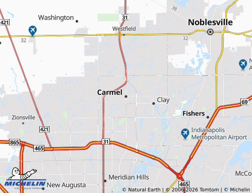 Mappa MICHELIN Carmel - ViaMichelin