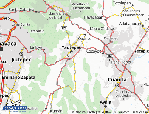 Carte MICHELIN Campo Grande Yautepec - ViaMichelin