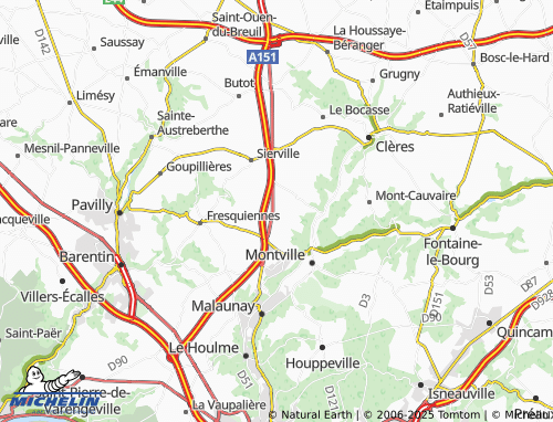 MICHELIN Les Cambres map - ViaMichelin