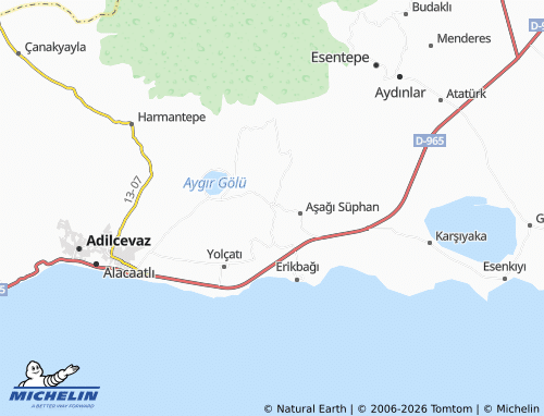 Mappa MICHELIN Yukarı Süphan - ViaMichelin