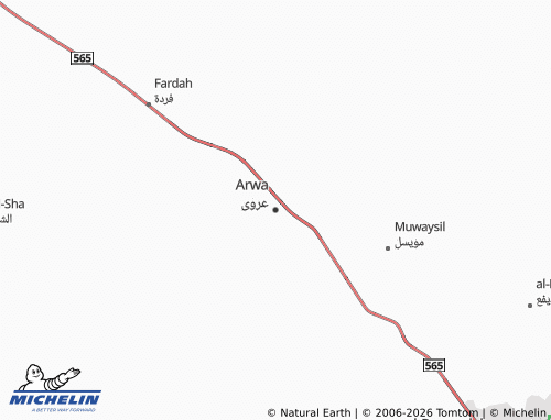 Mapa MICHELIN Arwa - ViaMichelin