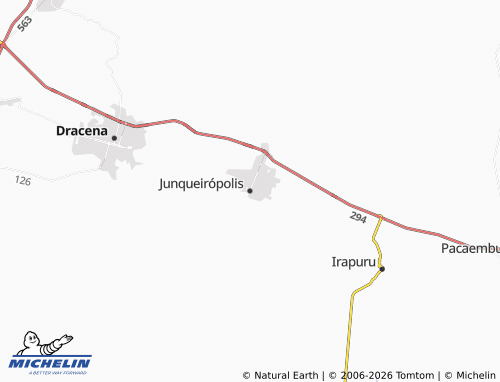 MICHELIN Junqueirópolis map - ViaMichelin