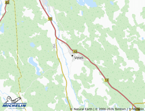 Carte MICHELIN Veteli - ViaMichelin