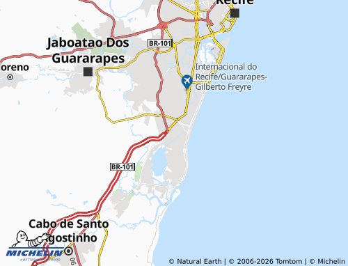 Kaart MICHELIN Cajueiro Seco - ViaMichelin