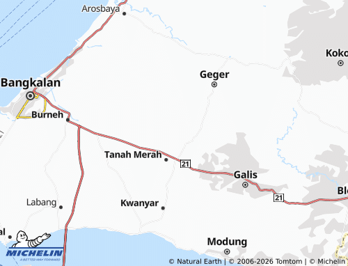 MICHELIN Jangkar map - ViaMichelin