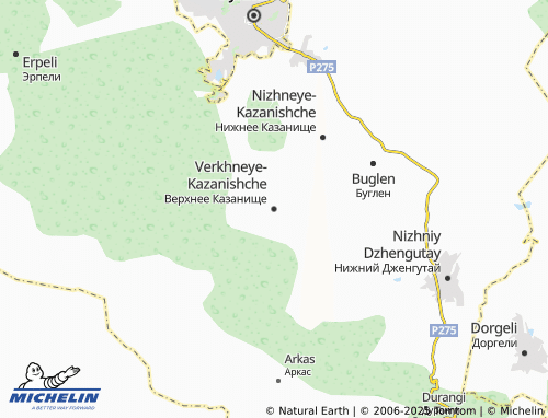 MICHELIN Verkhneye Kazanishche map - ViaMichelin