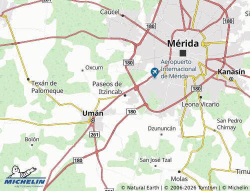 MICHELIN Paseos de Itzincab map - ViaMichelin