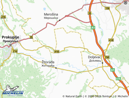 Carte MICHELIN Pejkovac - ViaMichelin