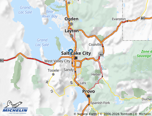 Carte MICHELIN Utah - ViaMichelin