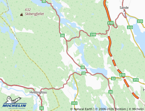 MICHELIN-Landkarte Kolstad - ViaMichelin