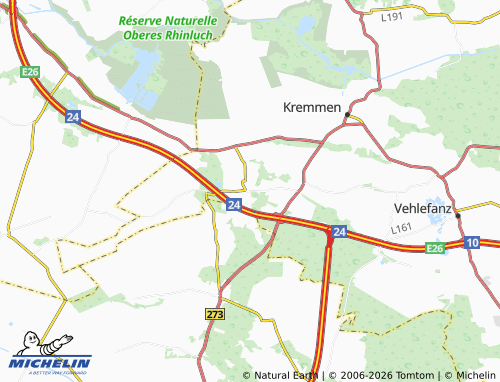 MICHELIN Flatow map - ViaMichelin