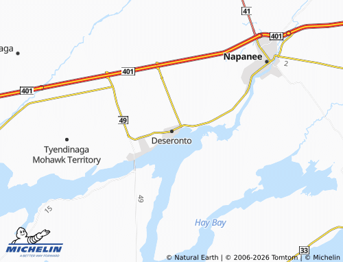 MICHELIN-Landkarte Deseronto - ViaMichelin