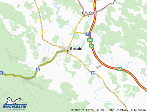 Mapa MICHELIN Plećaši - ViaMichelin
