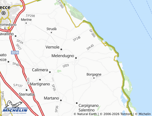 Mapa MICHELIN Melendugno - ViaMichelin