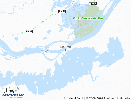 Mapa MICHELIN Diourou - ViaMichelin
