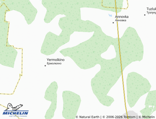 MICHELIN-Landkarte Verkhneyermolgi - ViaMichelin