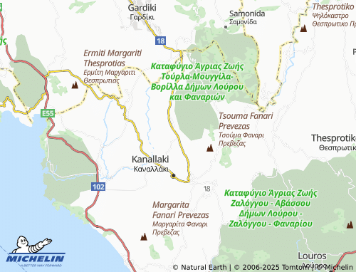 MICHELIN Aidonio map - ViaMichelin
