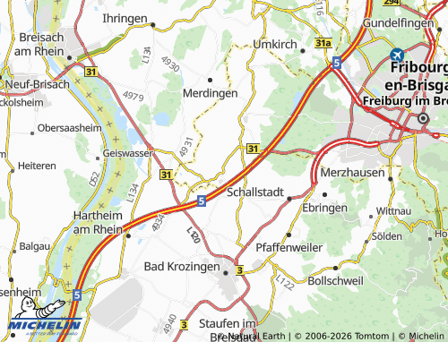 Mapa MICHELIN Munzingen - ViaMichelin