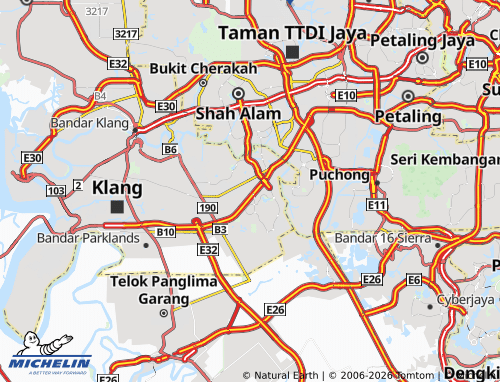 MICHELIN Kemuning Utama Kota Kemuning map - ViaMichelin