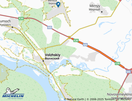 MICHELIN Malaya Tsarevshchina map - ViaMichelin