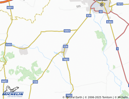MICHELIN Roza map - ViaMichelin