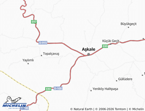 MICHELIN Sarıbaba map - ViaMichelin