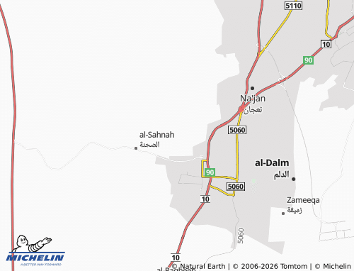 MICHELIN-Landkarte al-Mazra'ah - ViaMichelin
