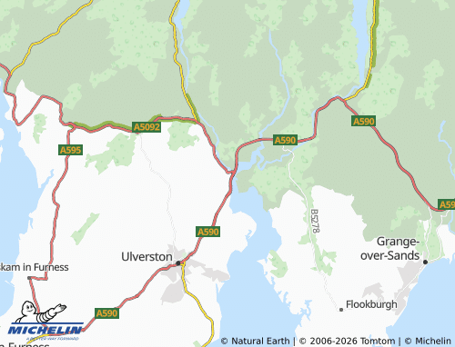 Carte MICHELIN Greenodd - ViaMichelin