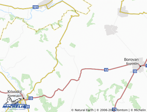 MICHELIN Tri kladentsi map - ViaMichelin