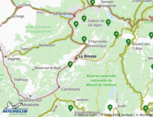 Mappa MICHELIN La Bresse - ViaMichelin