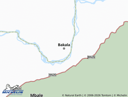 MICHELIN Bakala map - ViaMichelin