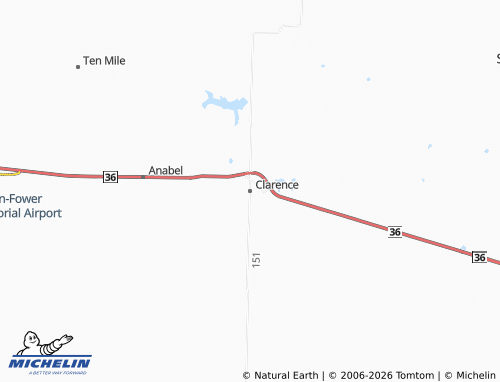 Mapa MICHELIN Clarence - ViaMichelin