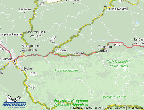 Mapa MICHELIN Rimont - ViaMichelin