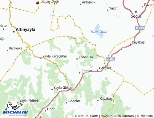 MICHELIN Çobanisa map - ViaMichelin