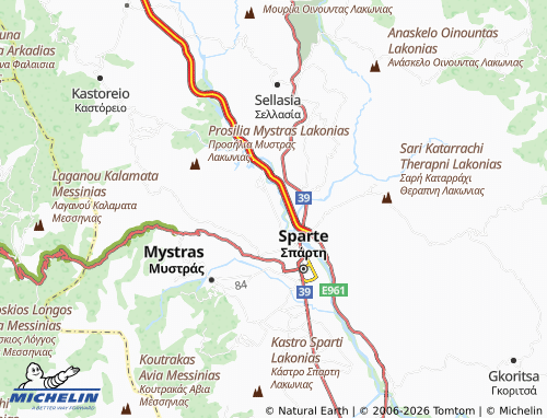 MICHELIN Karavas Trypi map - ViaMichelin