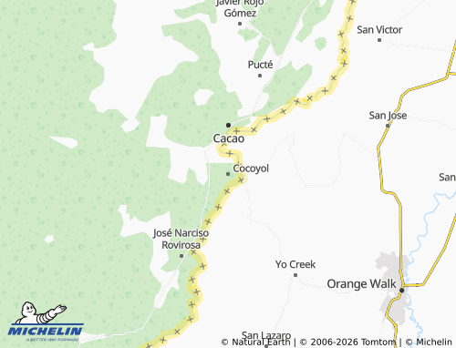 MICHELIN Cocoyol map - ViaMichelin
