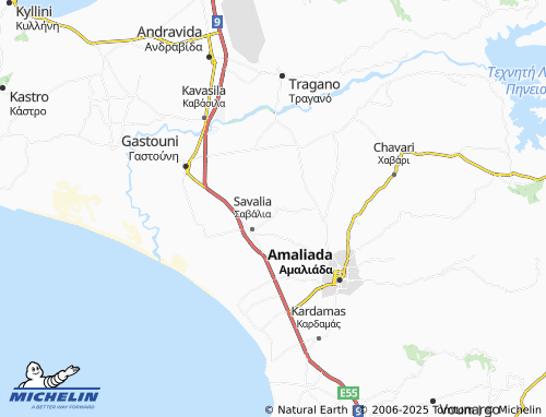 Carte MICHELIN Ampelokampos - ViaMichelin