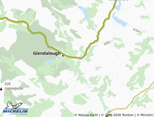 MICHELIN Laragh map - ViaMichelin