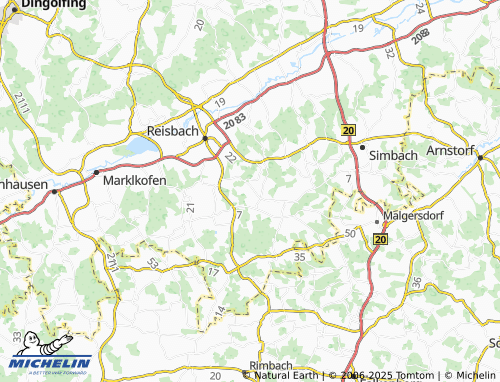 MICHELIN-Landkarte Hornach - ViaMichelin