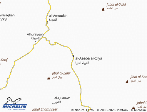 Carte MICHELIN al-Aeeba al-Olya - ViaMichelin