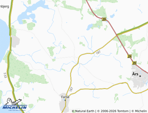 Mapa MICHELIN Vester Hornum - ViaMichelin