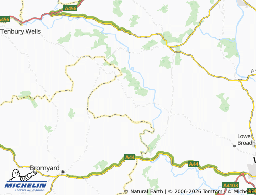 Carte MICHELIN Clifton-on-Teme - ViaMichelin